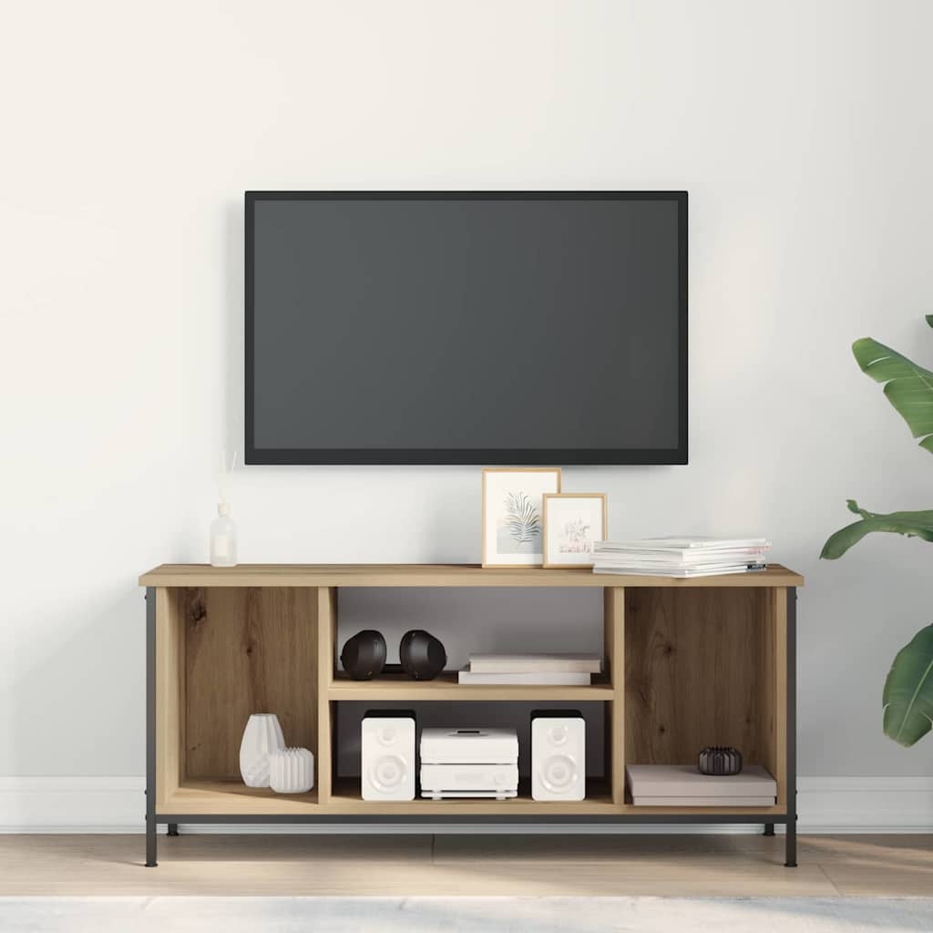 VidaXL TV-kast Artisan Eiken 102 x 35 x 45 cm Bewerkt hout