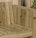 VidaXL Tuinbank Bruin 185,5 x 60 x 62 cm Massief grenenhout