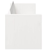 VidaXL Tuinbank Wit 185,5 x 60 x 62 cm Massief grenenhout