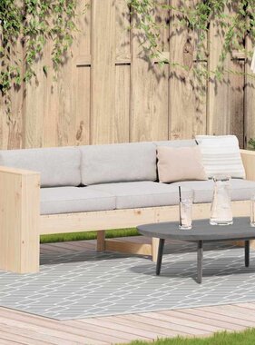 VidaXL Tuinbank Bruin 185,5 x 60 x 62 cm Massief grenenhout