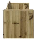 VidaXL Tuinbank Groen 134 x 60 x 62 cm Massief grenenhout