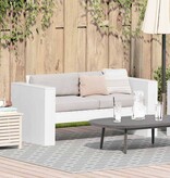 VidaXL Tuinbank Wit 134 x 60 x 62 cm Massief grenenhout