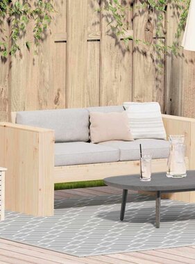 VidaXL Tuinbank Bruin 134 x 60 x 62 cm Massief grenenhout