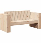 VidaXL Tuinbank Bruin 134 x 60 x 62 cm Massief grenenhout
