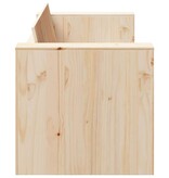 VidaXL Tuinbank Bruin 134 x 60 x 62 cm Massief grenenhout