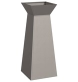 VidaXL Pilaar Plantenbak Zilver 40 x 40 x 100 cm