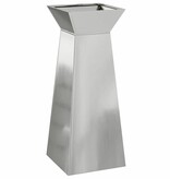 VidaXL Pilaar Plantenbak Zilver 40 x 40 x 100 cm