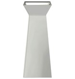 VidaXL Pilaar Plantenbak Zilver 40 x 40 x 100 cm