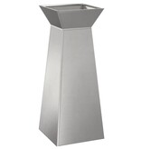 VidaXL Pilaar Plantenbak Zilver 40 x 40 x 100 cm