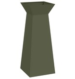 VidaXL Pilaar Plantenbak Olijfgroen 40 x 40 x 100 cm