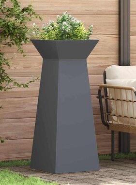 VidaXL Pilaar Plantenbak 2 pcs Antraciet 40 x 40 x 100 cm