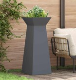 VidaXL Pilaar Plantenbak Antraciet 40 x 40 x 100 cm