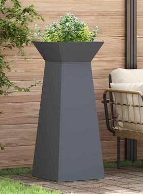 VidaXL Pilaar Plantenbak Antraciet 40 x 40 x 100 cm