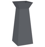 VidaXL Pilaar Plantenbak Antraciet 40 x 40 x 100 cm