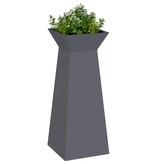 VidaXL Pilaar Plantenbak Antraciet 40 x 40 x 100 cm