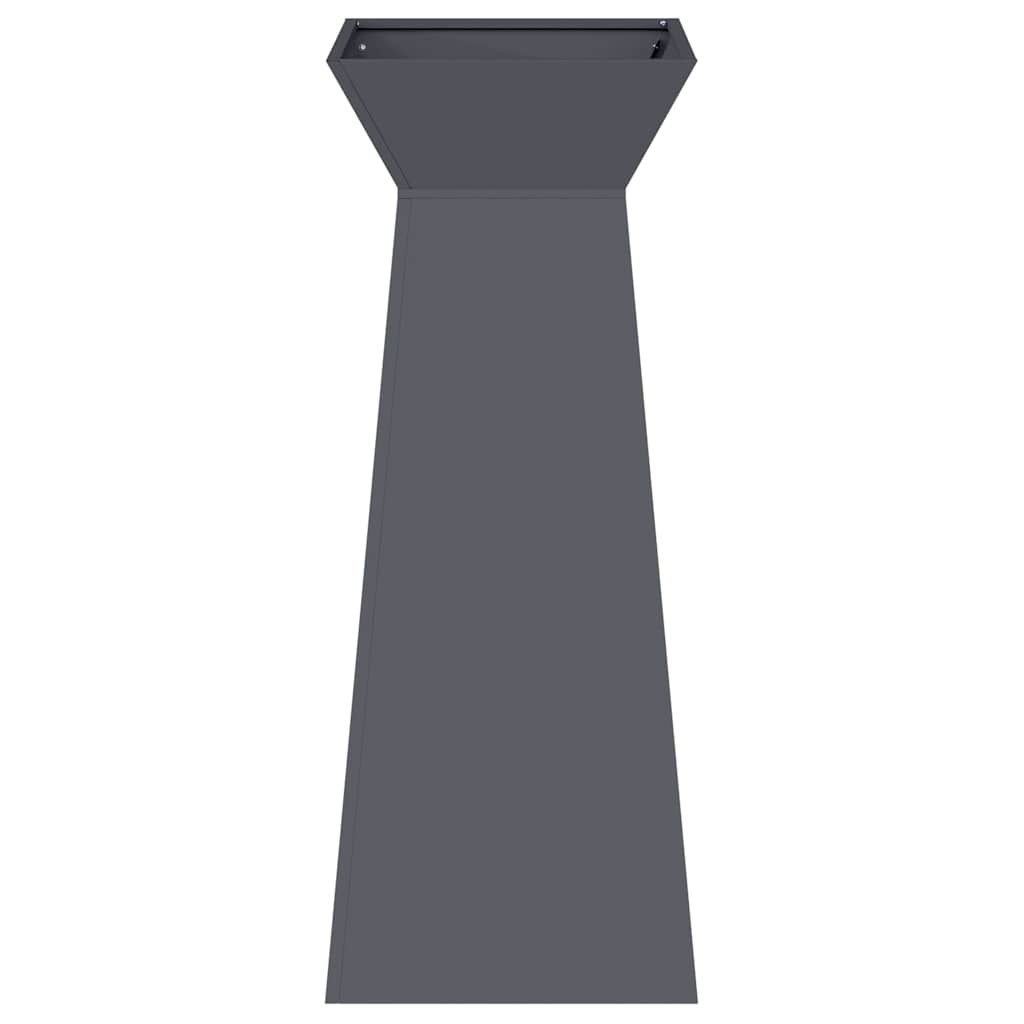 VidaXL Pilaar Plantenbak Antraciet 40 x 40 x 100 cm