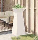 VidaXL Pilaar Plantenbak Wit 40 x 40 x 100 cm