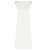 VidaXL Pilaar Plantenbak Wit 40 x 40 x 100 cm