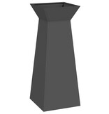 VidaXL Pilaar Plantenbak Zwart 40 x 40 x 100 cm