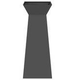 VidaXL Pilaar Plantenbak Zwart 40 x 40 x 100 cm