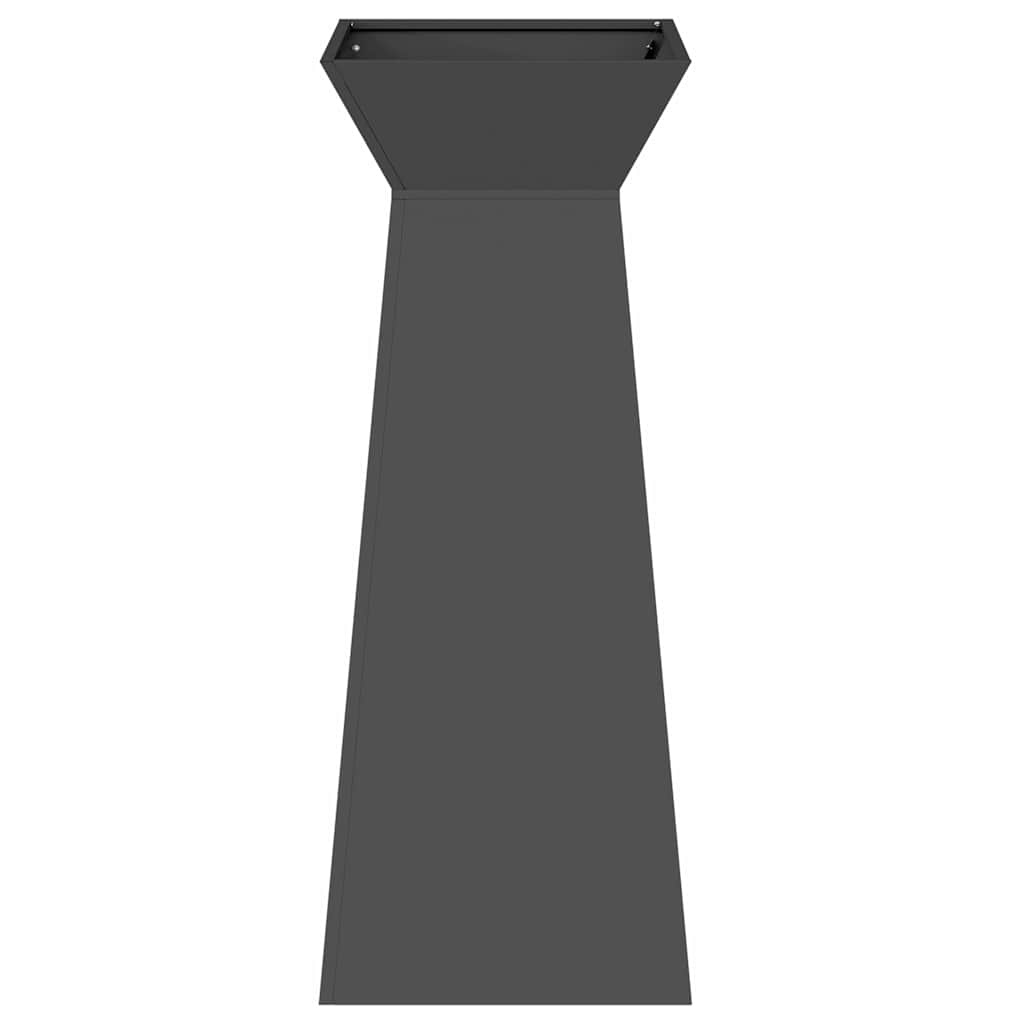 VidaXL Pilaar Plantenbak Zwart 40 x 40 x 100 cm