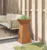 VidaXL Pilaar Plantenbak Zilver 35 x 35 x 73 cm