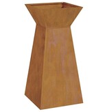 VidaXL Pilaar Plantenbak Zilver 35 x 35 x 73 cm