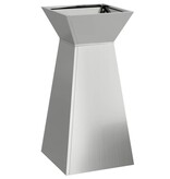 VidaXL Pilaar Plantenbak Zilver 35 x 35 x 73 cm