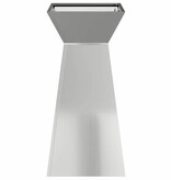 VidaXL Pilaar Plantenbak Zilver 35 x 35 x 73 cm