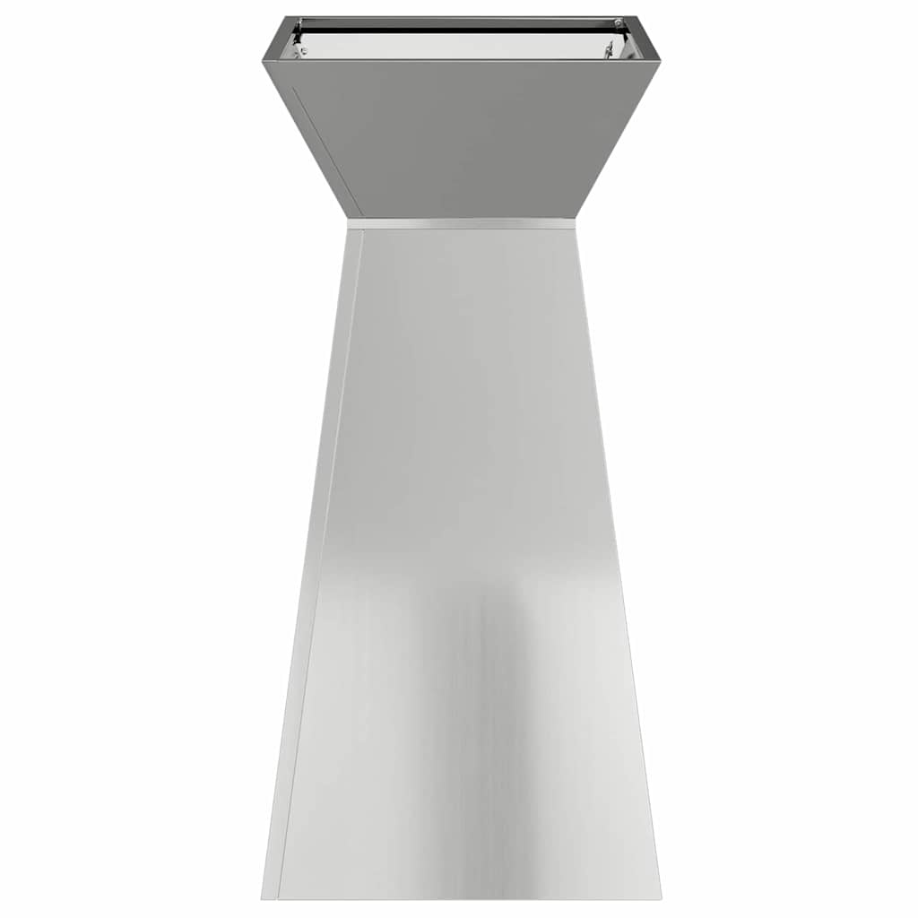 VidaXL Pilaar Plantenbak Zilver 35 x 35 x 73 cm