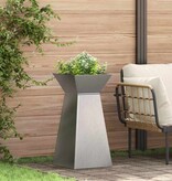 VidaXL Pilaar Plantenbak 2 pcs Zilver 35 x 35 x 73 cm