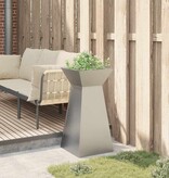 VidaXL Pilaar Plantenbak Zilver 35 x 35 x 73 cm Roestvrij staal