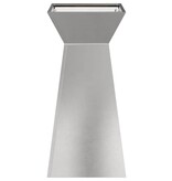 VidaXL Pilaar Plantenbak Zilver 35 x 35 x 73 cm Roestvrij staal