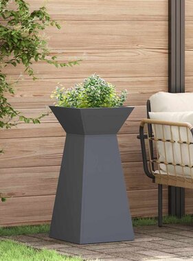 VidaXL Pilaar Plantenbak Antraciet 35 x 35 x 73 cm