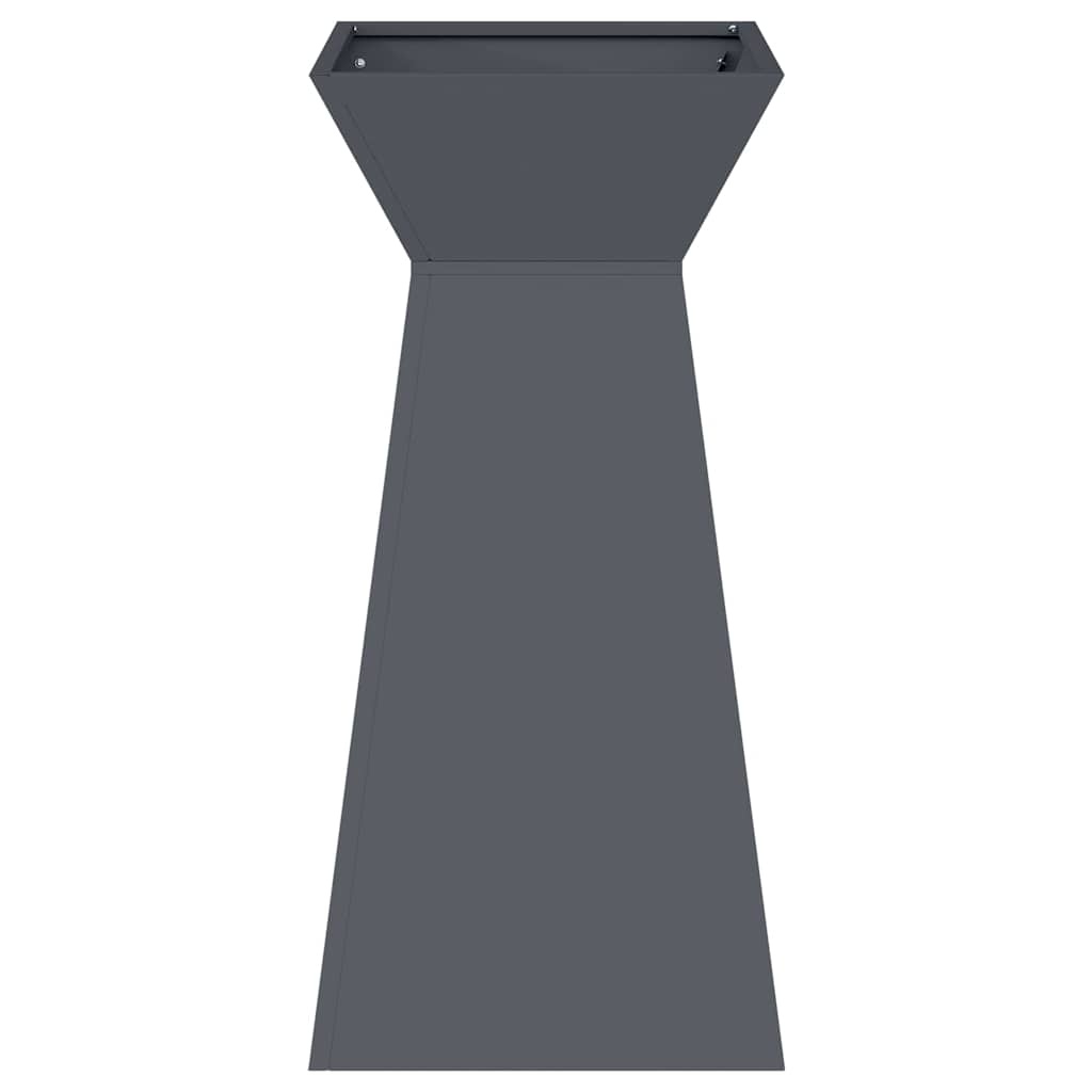 VidaXL Pilaar Plantenbak Antraciet 35 x 35 x 73 cm