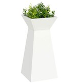 VidaXL Pilaar Plantenbak 2 pcs Wit 35 x 35 x 73 cm