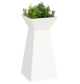 VidaXL Pilaar Plantenbak Wit 35 x 35 x 73 cm