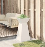 VidaXL Pilaar Plantenbak Wit 35 x 35 x 73 cm