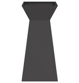 VidaXL Pilaar Plantenbak Zwart 35 x 35 x 73 cm