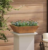 VidaXL Tuin Bloempot 5 pcs Roestig 50 x 50 x 15 cm Cortenstaal