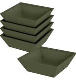 VidaXL Tuin Bloempot 5 pcs Olijf Groen 50 x 50 x 15 cm