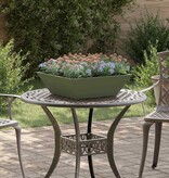 VidaXL Tuin Bloempot Olijf Groen 50 x 50 x 15 cm Koudgewalst staal