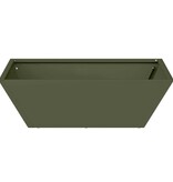 VidaXL Tuin Bloempot Olijf Groen 50 x 50 x 15 cm Koudgewalst staal
