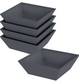 VidaXL Tuin Bloempot 5 pcs Antraciet 50 x 50 x 15 cm Koudgewalst staal