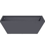 VidaXL Tuin Bloempot Antraciet 50 x 50 x 15 cm Koudgewalst staal