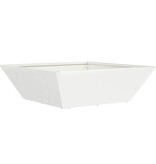 VidaXL Tuin Bloempot 5 pcs Wit 50 x 50 x 15 cm Koudgewalst staal