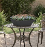 VidaXL Tuin Bloempot 5 pcs Zwart 50 x 50 x 15 cm Koudgewalst staal