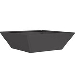 VidaXL Tuin Bloempot 5 pcs Zwart 50 x 50 x 15 cm Koudgewalst staal