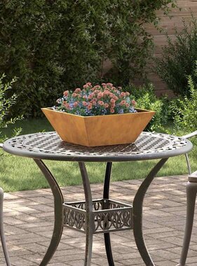 VidaXL Tuin Bloempot 5 pcs Roestig 40 x 40 x 15 cm Cortenstaal