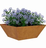 VidaXL Tuin Bloempot 5 pcs Roestig 40 x 40 x 15 cm Cortenstaal